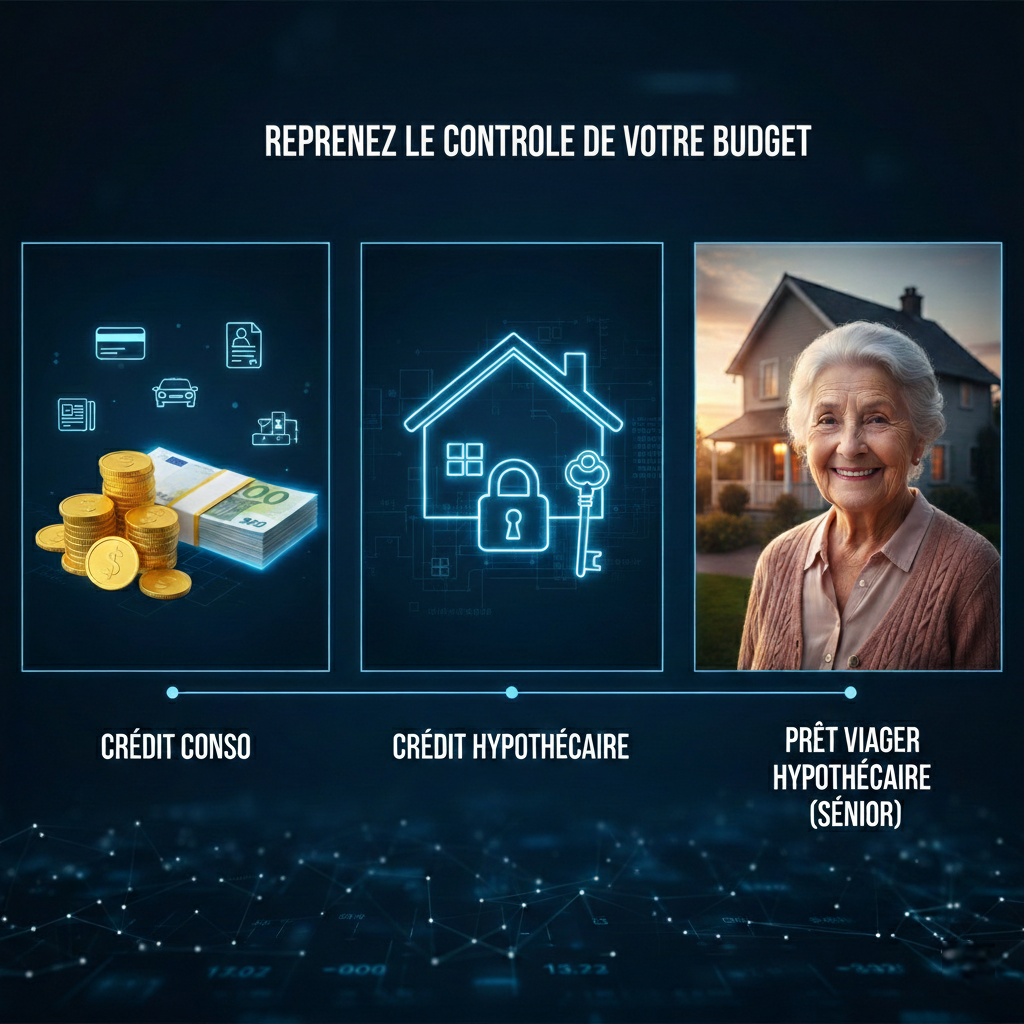 Types de rachat de crédit : conso, hypothécaire et prêt viager seniors par Business Réseaux.